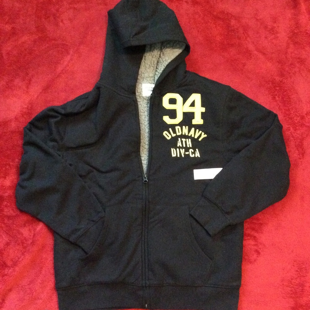 Boys Old Navy Jacket Size large 10-12 Black
